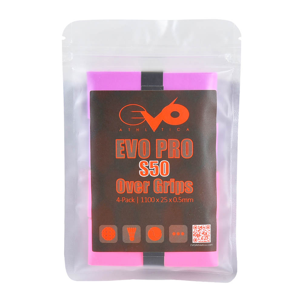 EVO Athletica S50 over grip for pickleball, badminton, tennis, squash, etc.